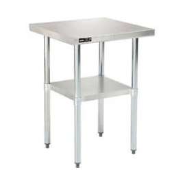 Global Industrial Workbench w/ 18 Ga 430 Series SS Top & Undershelf, 24"W x 24"D
