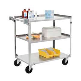 Global Industrial Steel Utility Cart, 500 lb. Capacity, 39-1/4"L x 22-3/8"W x 37-1/4"H