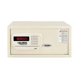 Global Industrial Personal Hotel Safe Electronic Lock w/Card Slot 18Wx15Dx9H Keyed Alike, WHT