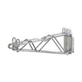 Nexel Chrome, Fixed Double Shelf Wall Mount Bracket, 12"D