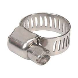 Apache 48016998 1/4" - 5/8" 300 Stainless Steel Micro Worm Gear Clamp w/ 5/16" Wide Band
