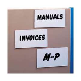 Magnetic Write-On Label, 1" x 4" (25 pcs/pkg)