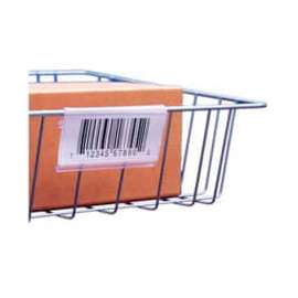 Label Holder, Wire Basket/Display, Clear 6" (25 pcs/pkg)