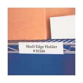 Wire Shelving Label Holder, 6" x 1-5/16", Clear (25 pcs/pkg)