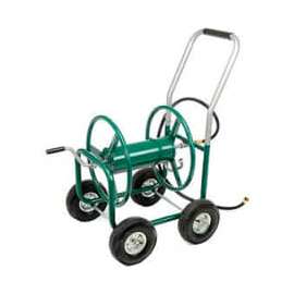 AMES 2380500 Hose Wagon, 5/8 in Hose, 400 ft of 5/8 in Hose, Cushion Grip Handle, Steel