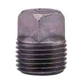 2 In. Black Malleable Square Head Plug 150 PSI Lead Free