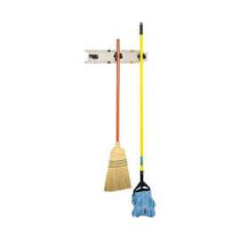 Bobrick Mop/Broom Holder, Stainless, 24", 3 Prongs - B223x24