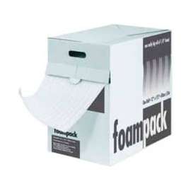 Air Foam Dispenser Pack, 24"W x 85'L x 1/4" Thick, White