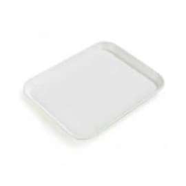 Carlisle 1410FG001 - Glasteel Solid Rectangular Tray 13-3/4", 10-5/8", 3/4", Bone White