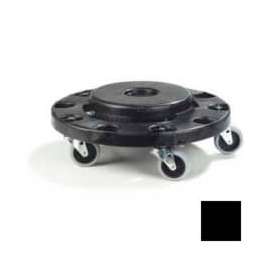 Carlisle Bronco Round Waste Container Dolly 20, 32, 44 and 55 Gallon, Black - 3691103