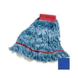 Carlisle Flo-Pac Large Red Wide Band Looped-End Mop, Blended 4-Ply Yarn, Blue - 369454B14