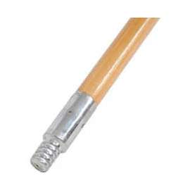 Carlisle Metal Tip Threaded Wood Handle , 60"L x 15/16"Dia. - 4526700
