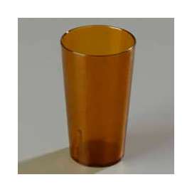 Carlisle 521613 - Stackable SAN Tumbler 16 Oz., Amber, Pebbled