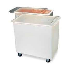 Carlisle Mobile Ingredient Bin W/ Lid, 29-1/2"L x 15-5/32"W x 28-1/4"H, White