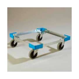 Carlisle C2220A14 - OptiClean Open Aluminum Dolly, No Handle 20-3/4", 20-3/4", 6-5/8", Carlisle Blue