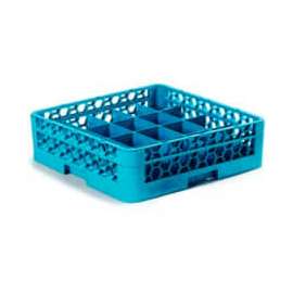 Carlisle RC20-114 - Opticlean 20-Compartment Cup Rack W/ 1 Open Extender, Carlisle Blue