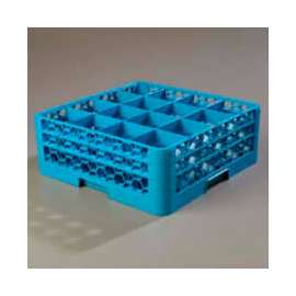 Carlisle RG16-214 - Opticlean 16 Compartment Glass Rack W/2 Extenders, Blue, Qty 3