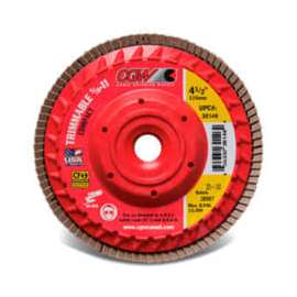 CGW Abrasives 30202 Trimmable Flap Discs with Built in Hub 4-1/2" x 5/8-11" 40 Grit Ceramic