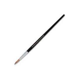 CLI Round Camel Hair Paint Brushes, No. 10, Aluminum Ferrule, Wood Handle, 12/Dozen