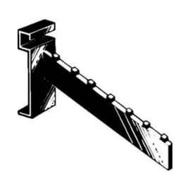 7 Cube Black Faceout For Ladder - Min Qty 24