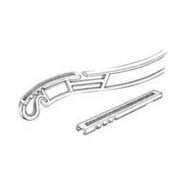 4" L Flexible Non-Slip Clear Vinyl Hanger Attachment - Clear