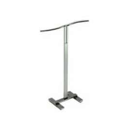 Adjustable 2-Way Merchandiser with S-Shaped Hangrail - Satin Chrome