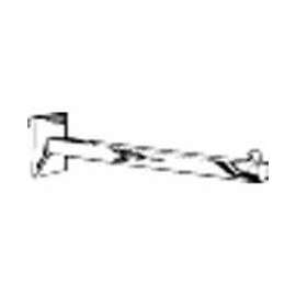 12" Straight Arm - Semi-Gloss Black