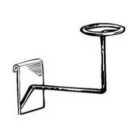 4-1/2"H X 8"D Millinery Displayer - Semi-Gloss Black