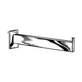 12" Rectangular Tubing Face-Out - Semi-Gloss Black