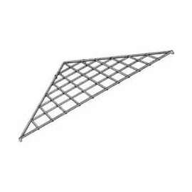 24" X 24" X 34-1/2" Triangular Shelf - Black