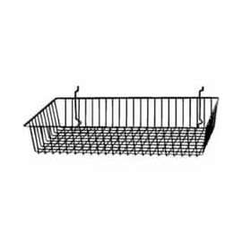 24"W X 12"D X 4"H Shallow Basket - Semi-Gloss White