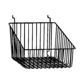 12"W X 12"D X 8"H Sloped Front Basket - Semi-Gloss Black