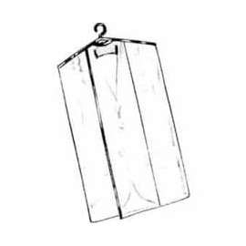 36"L X 24"W, 2 Gauge Vinyl W/ Open Bottom - Crystal Clear