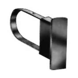 Extended End Cap For 1/2" X 1-1/2" Rectangular Tubing - Matte Black