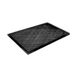 Straight Shelf W/ Bullnose - 15"W X 23"D - Glossy Black