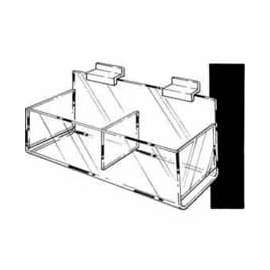 Acrylic Double Hosiery Bin - Clear