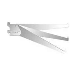 14" Adjustable Tap-In Style Shelf Bracket - Chrome