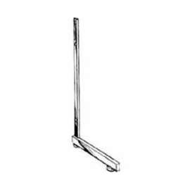 L-Shaped Leg For Grid Panel - Semi-Gloss Black