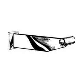 12" Hangrail Bracket For 1" Round Tubing - Chrome