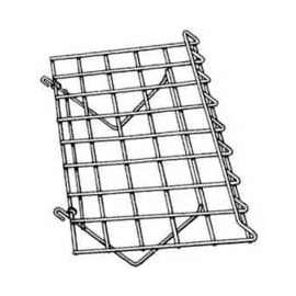 24"W x 15"D Slant Shelf W/ Front Lip - Chrome