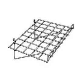 24"W X 15"D Straight Shelf W/ Front Lip - Chrome