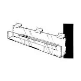 12"W X 2"D X 3"H Lip Greeting Card Shelves - Clear