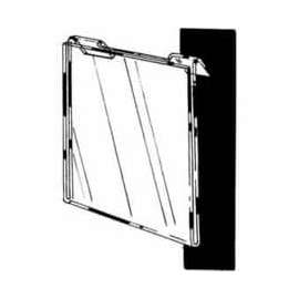 11"W X 8-1/2"H Acrylic Horizontal For Slatwall/Gridwall - Clear