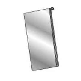 8-1/2"W X 11"H Acrylic Sign Holder Vertical For Slatwall/Gridwall - Clear