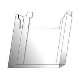 8-1/2"W X 11"H Acrylic Slatwall Literature Holder - Clear