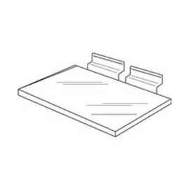 10"W x 4"D Injection Molded Styrene Shoe Shelf - Clear