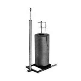 1 Roll Polyethylene Vertical Dispensing Rack - Square Tubing - Chrome
