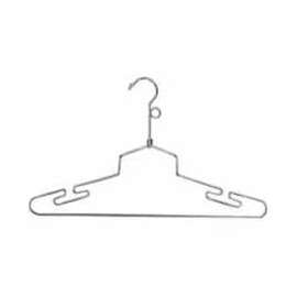 16" L Steel Lingerie Hanger W/ Loop Hook - Chrome