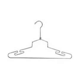 16" L Steel Lingerie Hanger W/ Regular Hook - Chrome