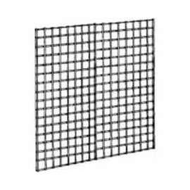 4'W X 4'H - Wire Grid Wall Panel - Semi-Gloss Black